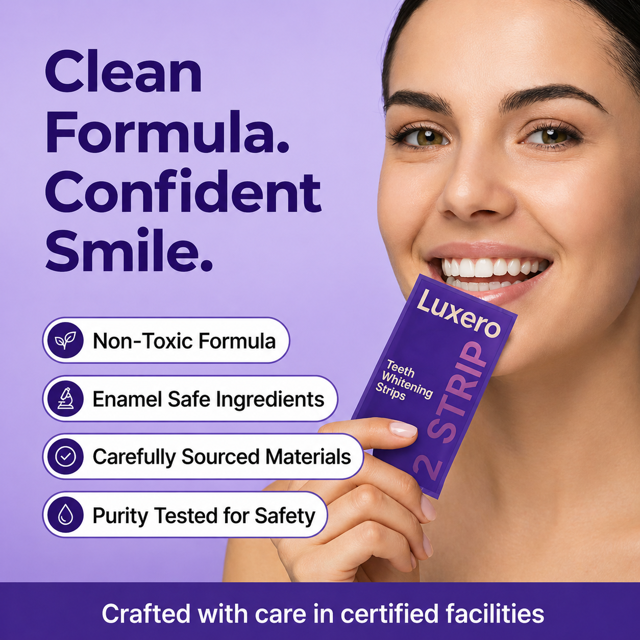 Luxero Purple Teeth Whitening Strips
