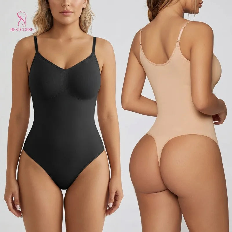XS 3XL Seamless Body Suit Shapewear Bodysuit Thong Viral Women Nude Black Shape Wear Bodysuit Corset Tummy Control Body Shaper