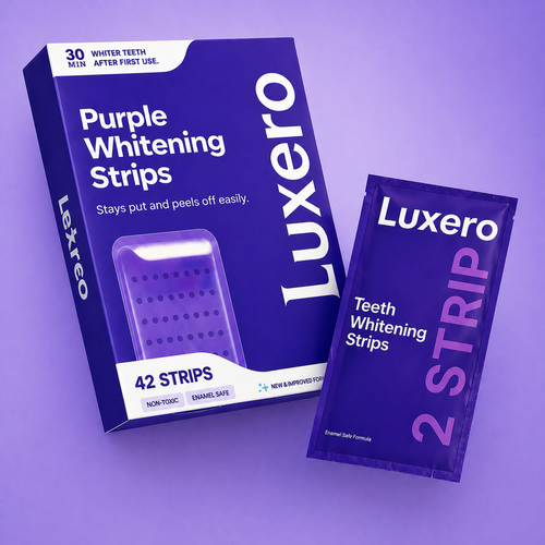 Luxero Purple Teeth Whitening Strips