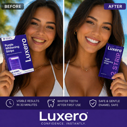 Luxero Purple Teeth Whitening Strips