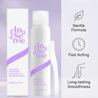 Painless Full Body Hair Removal Spray – Soothes Redness, Inhibits Hair Growth, Refreshing Full Body Use for Underarm, Leg, Arm